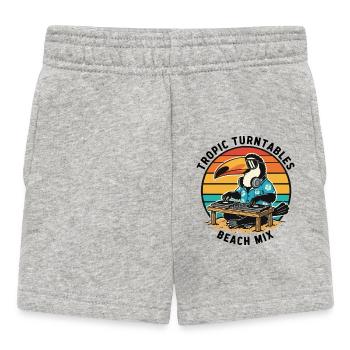 Toucan DJ Tropic Turntables Beach Mix - Short Bébé - gris chiné - Devant
