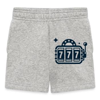 Retro Slot 777 Neon - Baby Shorts - Grau meliert - Vorne