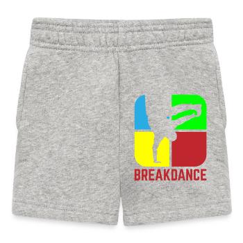 Breakdance - Pantalones cortos para bebé - gris jaspeado - delante