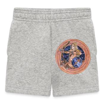 Zodiac Sign Sternzeichen Schütze Sagittarius  - Baby Shorts - Grau meliert - Vorne