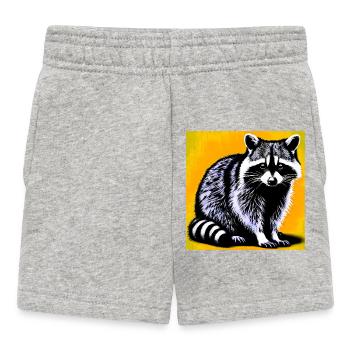 Raton laveur - Short Bébé - gris chiné - Devant