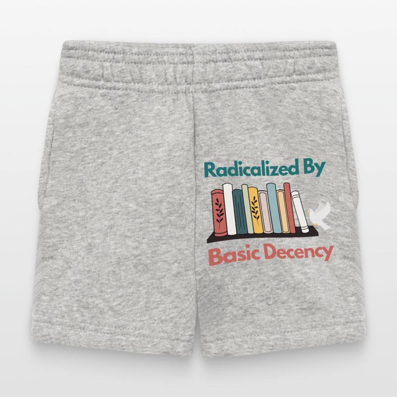 Radicalized By Basic Decency Funny Sarcastic  Baby Shorts