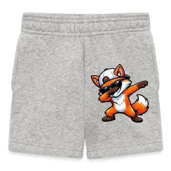 Dabbing Fox - Baby Shorts - Grau meliert - Vorne