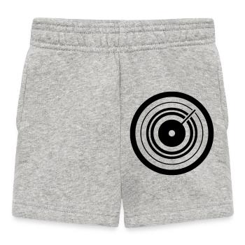 Target Arrow Dart Icon - Baby Shorts - heather grey - Front