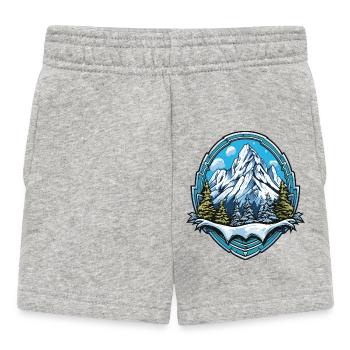 Mountains Mountains - Baby Shorts - heather grey - Front
