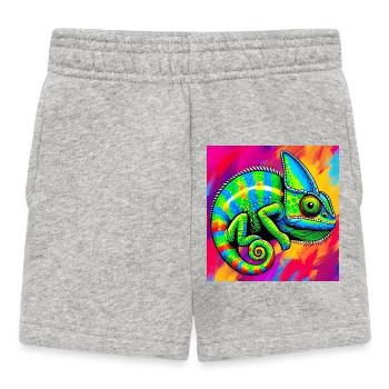 caméléon - Short Bébé - gris chiné - Devant