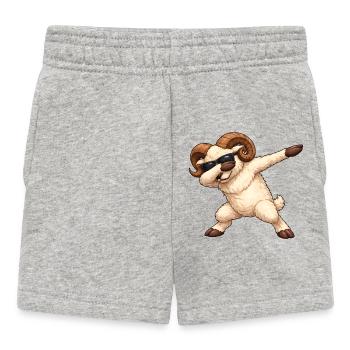 Dabbing Aries - Baby Shorts - heather grey - Front