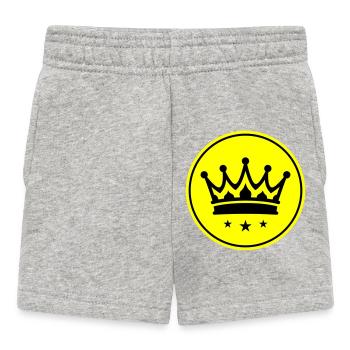 Krone Symbol - Baby Shorts - Grau meliert - Vorne