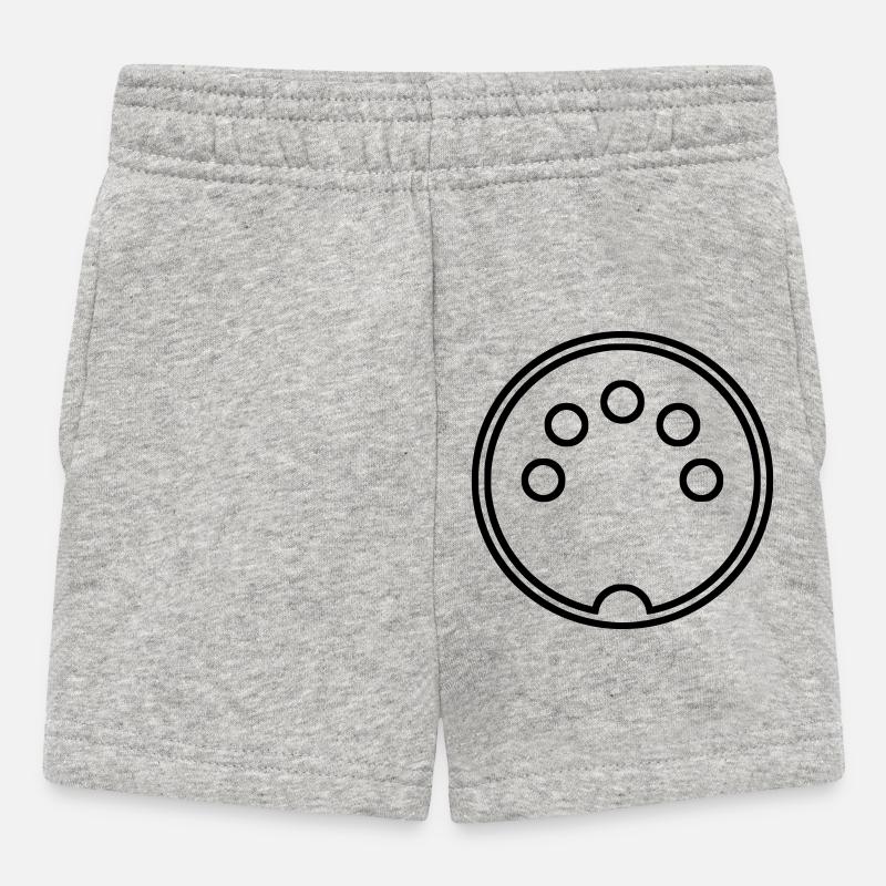 MIDI Connector - Baby Shorts - Grau meliert