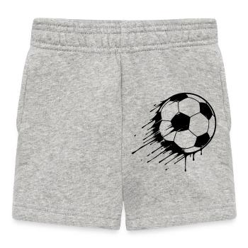 Fußball Action Graffiti - Baby Shorts - Grau meliert - Vorne