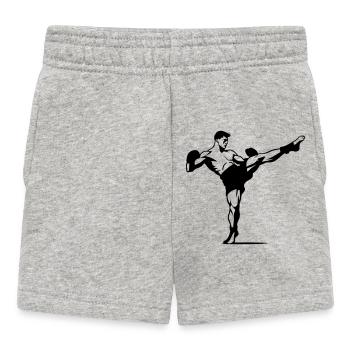 kickboxing - Baby Shorts - heather grey - Front