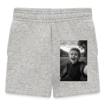 Marie Curie Selfie - Baby Shorts - heather grey - Front