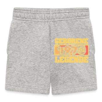 Zocken 1970 - Baby Shorts - Grau meliert - Vorne