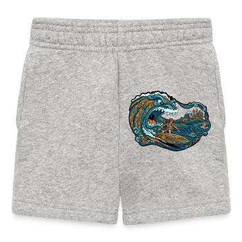 Aventure de vagues géantes de vagues - Short Bébé - gris chiné - Devant