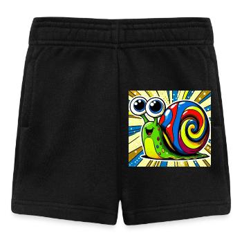 Schnecke - Baby Shorts - Schwarz - Vorne