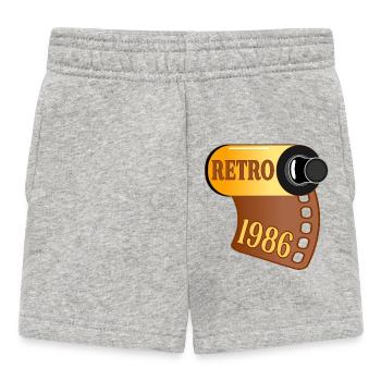 Birthday 1986 Photography - Baby Shorts - heather grey - Front