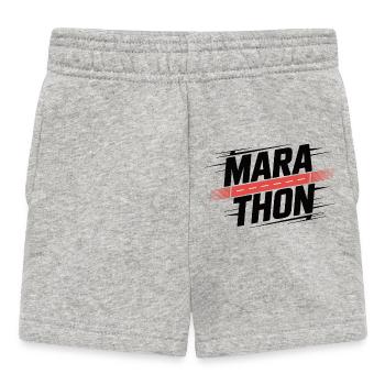 Bande néon du Marathon Sprint - Short Bébé - gris chiné - Devant