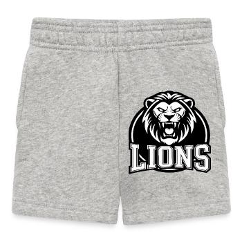 Lion Crest Leichtathletik - Baby Shorts - Grau meliert - Vorne