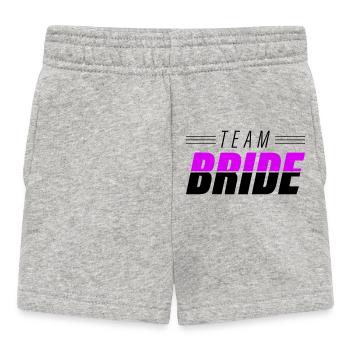 Team Bride - Baby Shorts - heather grey - Front