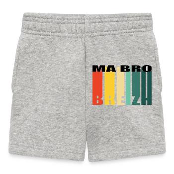 Ma Bro breizh - Short Bébé - gris chiné - Devant