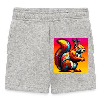 écureuil - Short Bébé - gris chiné - Devant
