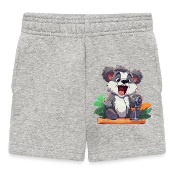 KoaKoala Karaoke auf Bühne - Baby Shorts - Grau meliert - Vorne