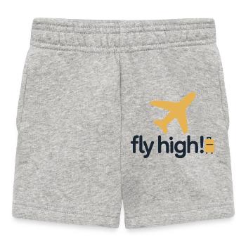 T-shirt Fly High Travel Icon - Short Bébé - gris chiné - Devant
