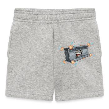 Dumpster Rage Streetwear - Baby Shorts - Grau meliert - Vorne
