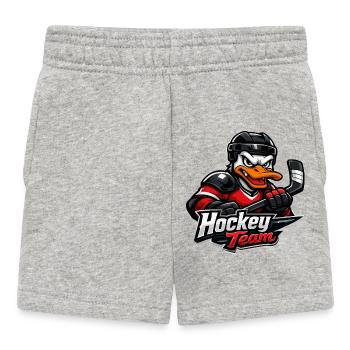 Mascotte du hockey canard - Short Bébé - gris chiné - Devant