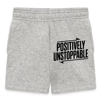 Positively Unstoppable - Baby Shorts - heather grey - Front