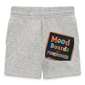 Mood Boards Typographie colorée - Short Bébé - gris chiné - Devant