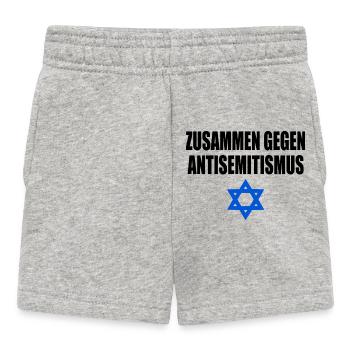 zusammen gegen antisemitism - Baby Shorts - Grau meliert - Vorne
