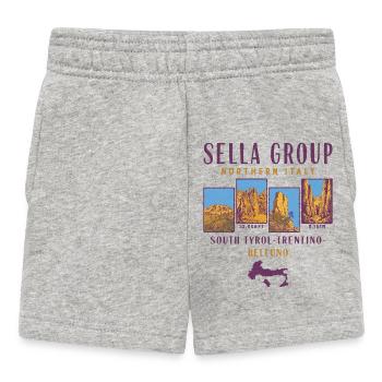 Sella Group- Dolomites- Northern Italy  - Short Bébé - gris chiné - Devant