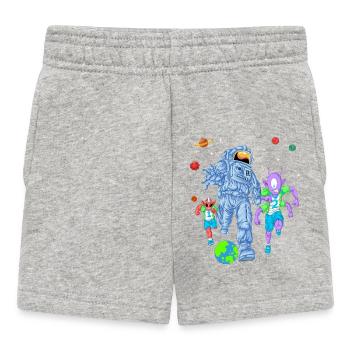 Maillot de football Astronaute Alien - Short Bébé - gris chiné - Devant