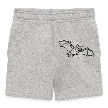 bat - Baby Shorts - heather grey - Front
