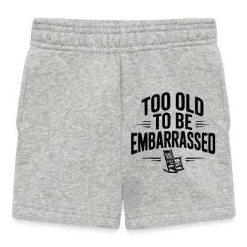 Too Old To Be Embarrassed - Baby Shorts - heather grey - Front
