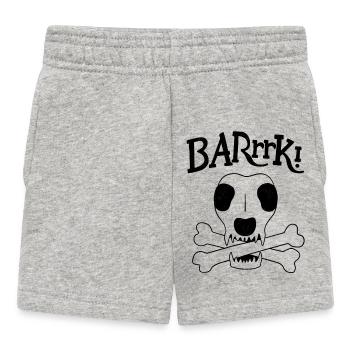 chien pirate - Short Bébé - gris chiné - Devant