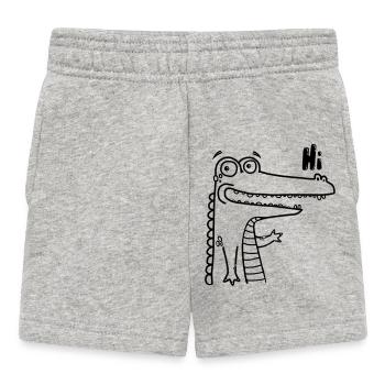 Happy Hi-Croco - Baby Shorts - Grau meliert - Vorne