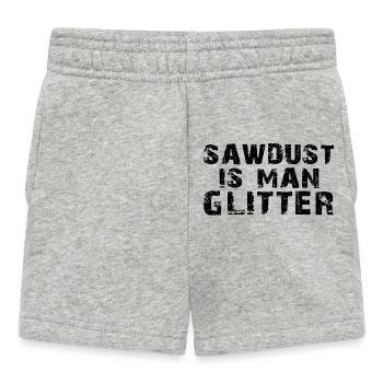 La sciure est une chemise pailletée d’homme - Short Bébé - gris chiné - Devant