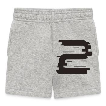 2 - Baby Shorts - heather grey - Front