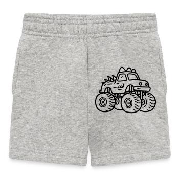 monster truck - Short Bébé - gris chiné - Devant