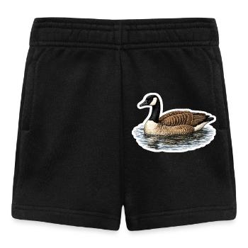 Kanadagans – Realistisches Vogelmotiv Natur Design - Baby Shorts - Schwarz - Vorne