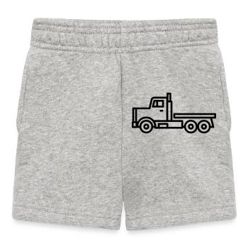 camion - Short Bébé - gris chiné - Devant