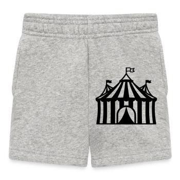 Circus Tent Manege Event Logo - Baby Shorts - heather grey - Front