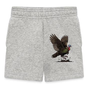 Dindon Sauvage en Vol Nature Sauvage Forêt - Short Bébé - gris chiné - Devant