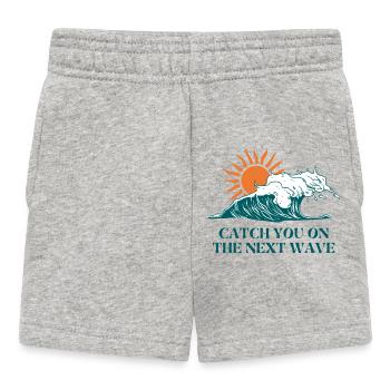 Next Wave Solar Surf Slogan - Baby Shorts - heather grey - Front