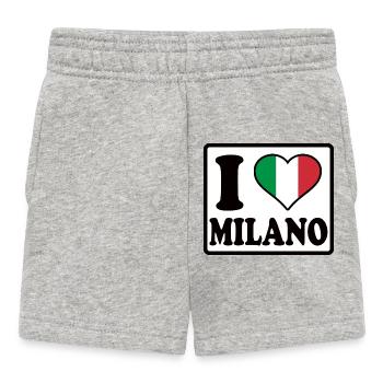 I love Milano, Milan - Baby Shorts - heather grey - Front