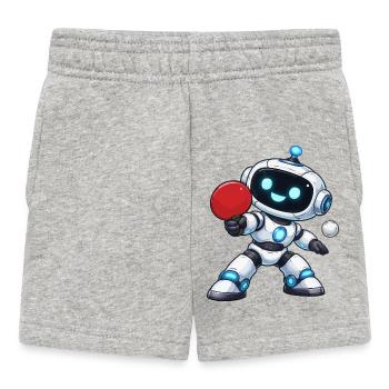 Roboter Tisch Tennis - Baby Shorts - Grau meliert - Vorne