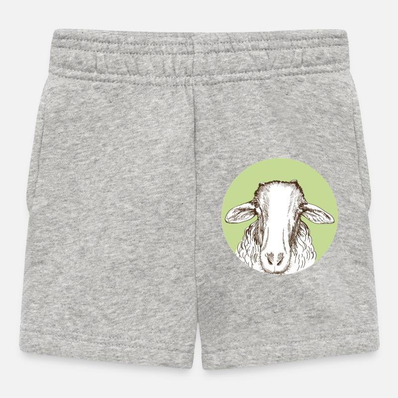 Mouton - Short Bébé - gris chiné