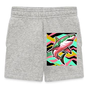 Requin - Short Bébé - gris chiné - Devant